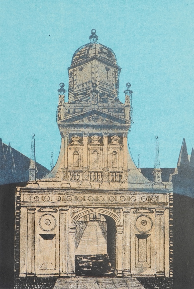 Robert Tavener RE, 1920-2004, 'Caius Gateway, Elizabethan Gateway (Cambridge Series)'